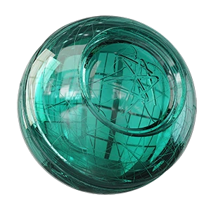 Material Glass GreenScratchs